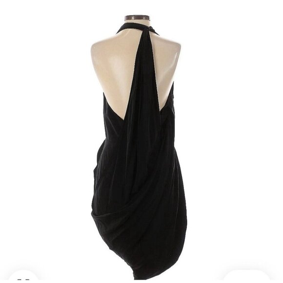 ZIMMERMANN 100% Silk chiffon Mini cocktail Dress Black size 3‎ blouson - Picture 2 of 13
